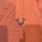 True Religion NWT Women's Peach V-Neck Top Photo 4