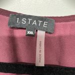 1. State  Wine Red Womens Drop Waist Surplice Faux Wrap Blouse Top Size XXL 2XL Photo 4