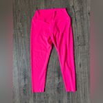 Buffbunny Collection BuffBunny Pink High Rise Airbrush Vibe Perforated Laser Cut 7/8 Leggings Photo 6