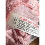 Free People  Let It Happen Mini Slip Dress Size Small Light Pink Combo Trapeze Photo 7