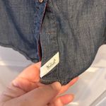 Woolrich  Womens Tencel Chambray Button Down Shirt Long Sleeve Red Plaid Size L Photo 7