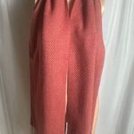 Coach Burnt Orange/Tan Herringbone Scarf Fringe Wool NWOT Photo 2