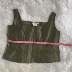 Vertigo Paris  Olive Green Crop Top Photo 2