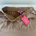 Edikted Edited Women's Tan Shorts 100% cotton size small Photo 4