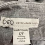 Cato , Women’s Gray Contemporary pants, Size 12P,‎ Photo 6