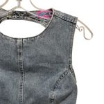 Edikted Edkited Quinlan Open Back Sleeveless Denim Top Women’s Size Large Photo 5