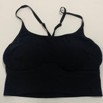 Yummie Women’s Evelyn Longline Racerback Bralette Outlast Seamless Black Sz S/M Photo 0