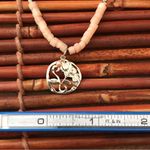Silpada Pink Quartz Choker Necklace Sterling Silver Medallion 16” Photo 4