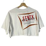Savage X Fenty White Essential Heavy Jersey Back Page Cropped T-Shirt M Photo 4