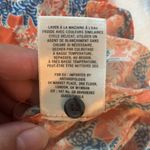 Anthropologie Vanessa Virginia womens 2 xs extra small orange tiger shirt top cu Photo 10