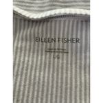Eileen Fisher Organic Cotton T Shirt Dress Size L Gray White Stripe Minimalist Photo 6