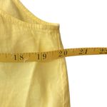 Theory NWT Womens Jennias Butter Yellow Smocked Linen Blend Sleeveless Top Large Photo 4