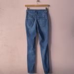 Charlotte Russe  Medium Wash Blue 3-Button High Rise Jeans Size 2 EUC Photo 4