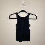 ZARA Ribbed Halter Tank Top, Black, Size S, EUC Photo 1