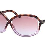 Tom Ford  SUNGLASSES FT1068 56Z Dark Havana / Pink / Violet Gradient Mirror Photo 0