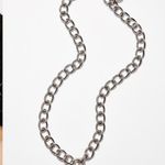 silver lock chain necklace Photo 2