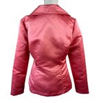 Charlotte Russe Coat Jacket Womens Size M Coral Button Up Long Sleeve Pockets Photo 1