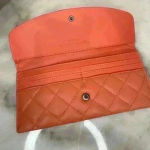 Badgley Mischka ‎ Coral Vegan Leather Quilted Slim Wallet Photo 2