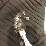 JJ's House Jj’s House Sheath Column Off Shoulder Asymmetrical Chiffon Ruffle Dress black 0 Photo 9