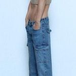 ZARA  High Waist Cargo Jean Photo 0