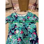 Lilly Pulitzer Marlowe boatneck mini dress long sleeve tshirt a-line elephants Photo 6
