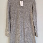 Cable & Gauge  Heather Gray Long Sleeve sweater Dress Photo 0