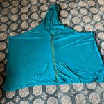 Twiggy XL boxy dolman sleeve zip jacket great fabric attached hood Photo 5