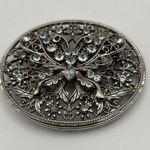 Vintage Filigree Rhinestone Belt Buckle Photo 0