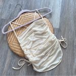 VRG GRL ruched‎ side tie drape top women’s size 6 Photo 0