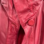Pelle red leather M mid length trench vintage retro outdoor 70s 80s Size M Photo 5
