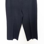 St. John Collection Pants Size 14 Black Santana Knit Cropped Minimal Quiet Luxe Photo 3