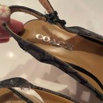 Coach signature print sling back wedge sandals Photo 8