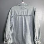 Stoosh Vintage Light Blue Jean Cotton Jacket Shacket Button Front Pockets XL Photo 7