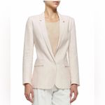 Joie Soft Pink  Verene Fitted Linen Blazer | Size 4 | Excellent Condition Photo 9