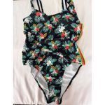 Jordan Emme  Floral One Piece Swimsuit‎ Tummy Control Lined Colorful S Photo 1