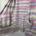 Lucky Brand  Pink Purple Cream Mid Length Cardigan Photo 6