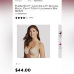 Maidenform ® Love the Lift® Natural Boost Demi T-Shirt Underwire Bra 36A Photo 7