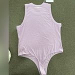 Pistola Denim Blake Ribbed Tank Bodysuit Snap Crotch Taro Purple Size L Photo 5
