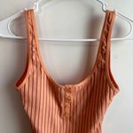 l*space NWOT L* Tangy Orange Float On Ribbed One Piece Swimsuit Photo 6