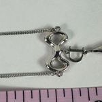 Christian Dior Letter “D” Y-Drop Silver Tone Rhinestone Pendant Necklace Photo 10