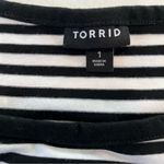 Torrid  Black‎ White Stripes Smocked Tie Waist Pockets Jersey T Shirt Dress 1X Photo 12