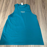 Gymshark  Tank‎ Top Women's Medium Teal Blue Sleeveless Workout Gym Activewear Photo 0