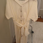 Long dress with tie White Size M Photo 0