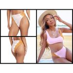 l*space πL*π Frenchie Bikini Bottoms Stripe Tie Dye Photo 1