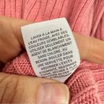 Rachel Parcell  Pink Ribbed Knit Pullover Sweater Womens M Bell Sleeve Scalloped Photo 7