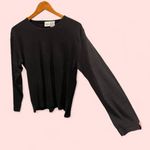 Jason Maxwell Vintage 90’s-Y2K black micro ribbed long sleeve top cotton blend Photo 0