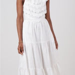 Sea New York Women's Shannon White Scallop Dress Open Back Size Large Photo 0