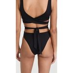 Good American 10 Ways To Wear Bikini Bottom Hi Waist Stretch Black 6 US 3XL Photo 1