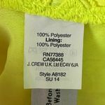 J.Crew Collection Lace Sheath Dress in Neon Citrus Size 4 Spring Summer Preppy Photo 11