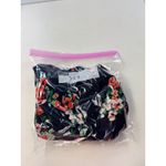 Zara Basic Floral Bomber Jacket Size XS Navy Blue Orange Green Flowers Photo 9